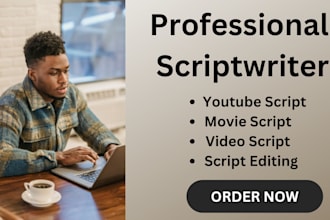 be your scriptwriter write engaging youtube video scripts fast