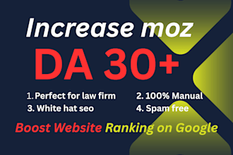 increase domain authority moz da with high quality backlinks