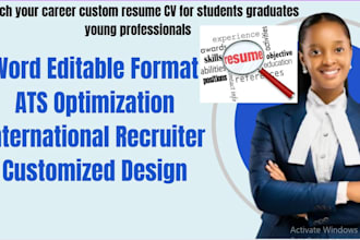 launch your career custom resume CV for students graduates young professionals