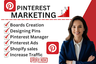 your pinterest marketing manager,SEO, social media manager for shopify, tiktok