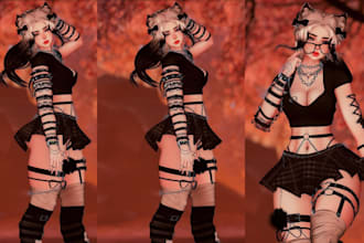 create vrchat avatar, vrc, nsfw avatar, vrchat accessories, female vrchat model