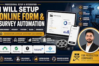 setup online form surveymonkey mysurvey typeform toluna swagbuck integration VA
