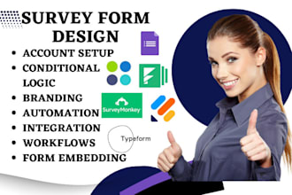 setup online form surveymonkey mysurvey typeform toluna swagbuck integration VA