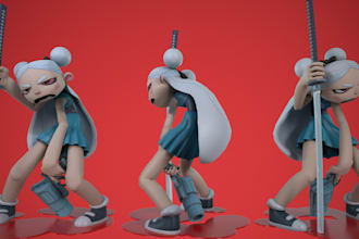 do 3d model game character 3d assets 3d game character design 3d game art