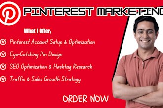 do pinterest setup pin and marketing ads promotion seo social media manager