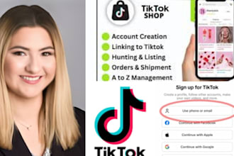 create a USA UK tik tok account for monetization, ads, and tiktok shop