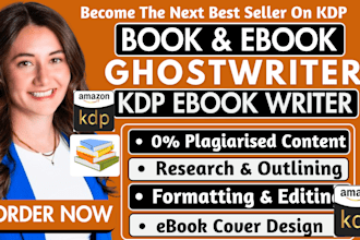ebook ghostwriter, KDP book writing, nonfiction, KDP ghost book writer,KDP ebook