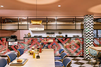 refurbished 3d restaurant render, lounge, cafe bar,fast food,coffee shop 3ds max