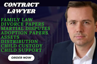 provide legal advice on divorce, family law, and child custody lawyer