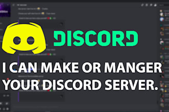 professionally setup your new discord or existing server