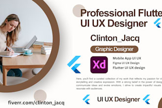 reskin flutter app flutter UI UX, figma UI UX design be figma app developer
