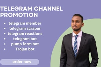 develop custom telegram bots and boost your channel