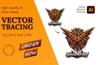 vector trace your logo or image into svg, ai or eps