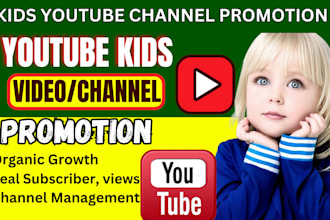 do youtube kid channel promotion, channel management