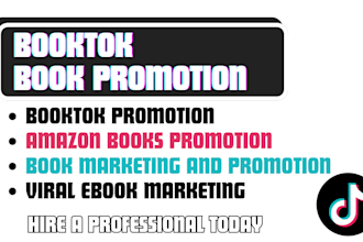 create a viral booktok tiktok ad to promote your ebook or KDP book