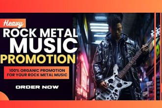 promote your rock metal music and pitch it to 900 active playlist curators