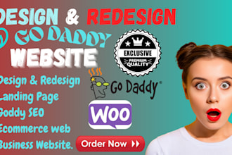 setup godaddy website godaddy design landing page wix redesign shopify redesign