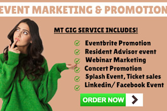 promote and sell out eventbrite, webinar, resident advisor event, splash ticket