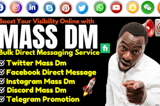 send direct message discord mass dm facebook mass dm instagram dms twitter dms
