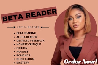beta read, provide honest feedback for fiction novel, nonfiction, memoir book