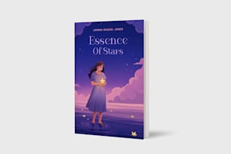 create emotional illustrated book cover