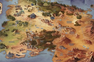 create amazing fantasy maps, cartography, interactive, dnd fps rpg game map make