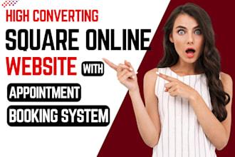 do square website redesign square online square appointment booking setup