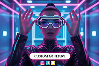 create advanced ar filters for instagram, tiktok, snapchat