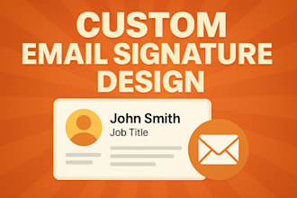 design a clickable responsive HTML email signature for gmail