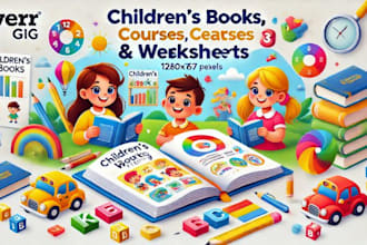 do childrens book formatting, kids activity book, kids coloring book or fiction
