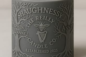 design product lebel candle warning,care card, candle label