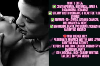 ghostwrite or rewrite your romance story