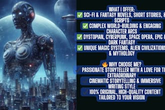 ghostwrite or rewrite fantasy story science fiction ebook