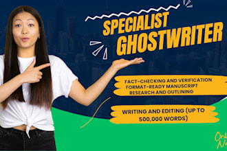 ghostwrite fiction and nonfiction ebook 100k words writers ghost book writer