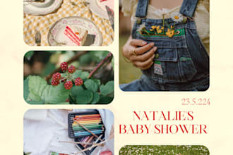 create stunning custom moodboards for your wedding, baby shower, photoshoots etc