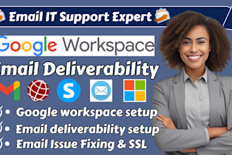 setup google workspace email fix email deliverability dns or connect domain