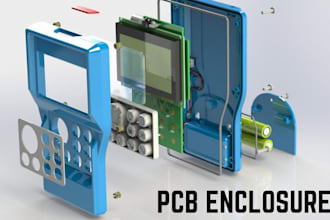 design schematics, pcb enclosure, pcb layout , circuit design for 3d printing