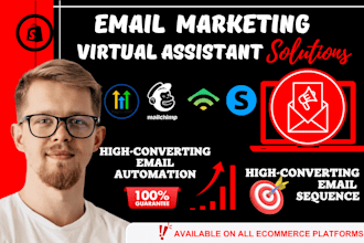setup klaviyo flows design manage shopify email marketing mailchimp campaign wix