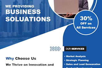 design flyer, menu, broucher or poster  for business promotions