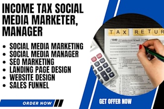 generate income tax leads tax preparation leads income tax social media manager