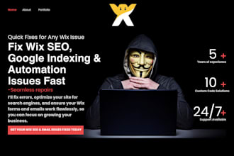 fix wix SEO google indexing issues, fix wix forms wix email automation issues