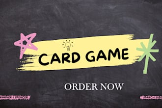 design high quality graphics for card game