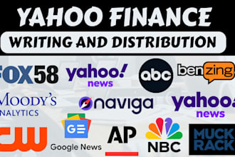 publish distribute your press release on yahoo finance google news