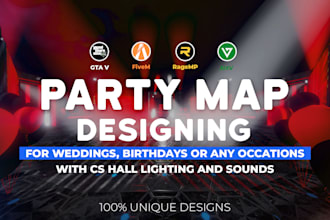 edit, create and customize fivem party maps with cshall
