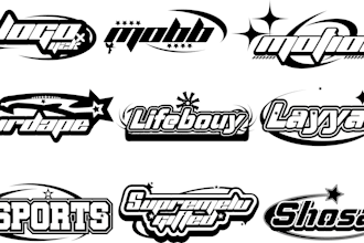 design a unique y2k logo for your streetwear clothing brand