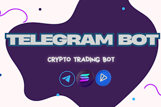 develop custom telegram bot, telegram trading bot, payments and ai telegram bot