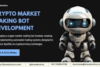 develop a crypto market maker bot for exchanges or tokens