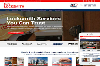 locksmith website design website creation autolocksmith website lawyer website