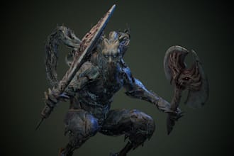 optimize 3d character model, retexture, vrm, creature, skin rig, uv map, ue5