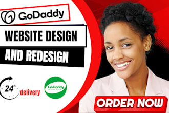 develop godaddy website design and redesign godaddy website create godaddy seo
